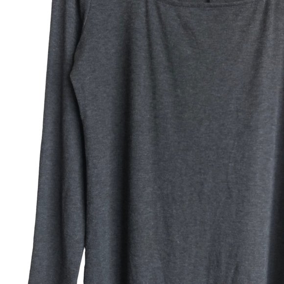 NWT Anthropologie Bordeaux Womens Sweater Dress XL Gray Mock Neck Maxi Stretch - Picture 8 of 10